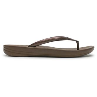 FitFlop Iqushion Rubber Womens Comfort Sandals - Bronze - Size:UK 6.5
