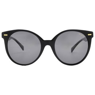 Versace Polarized Grey Round Ladies Sunglasses VE4442 GB1/81 55