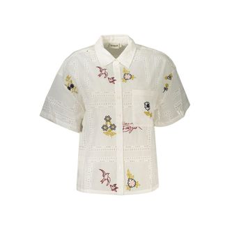 Desigual Witte Polyester Dames Shirt
