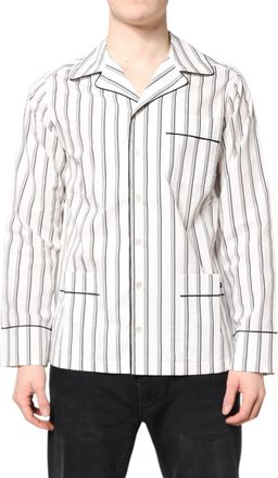 Dolce & Gabbana Mens Lounge Shirt White Cotton