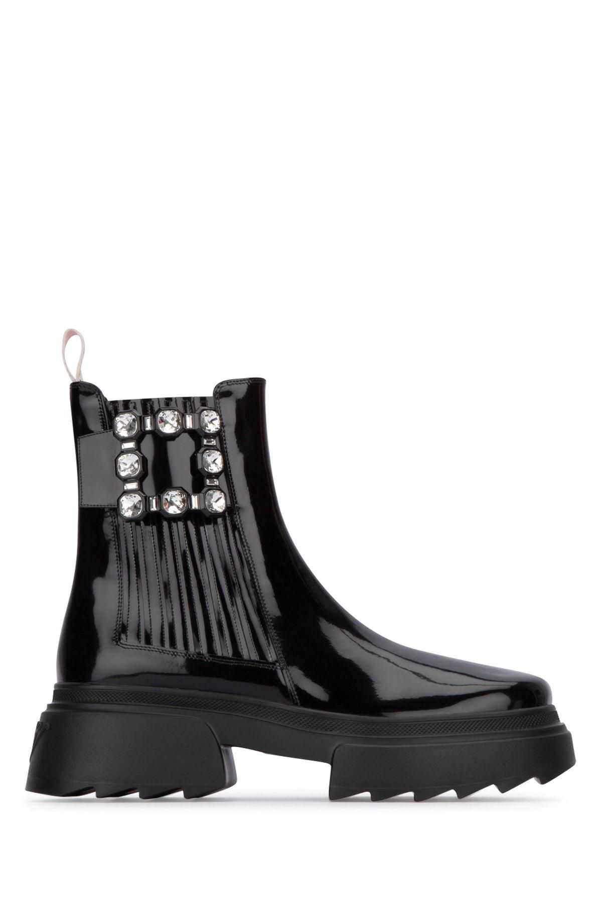 【関税&送料込】Roger Vivier Boots Black Roger Vivier | Wallaviv black leather boots | Savannahs