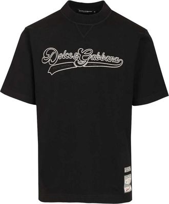 Dolce & Gabbana Cotton T-Shirt With Embroidery