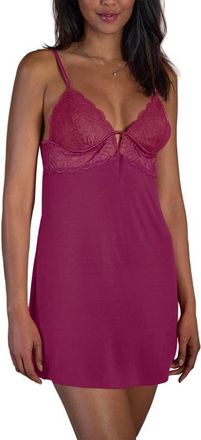 Lascana Womens Back Cutout Lace Negligee in Bordeaux at Nordstrom, Size 6