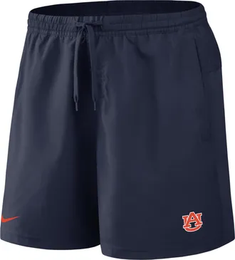 Nike Auburn Primetime Primary Logo Nike Mens Dri-FIT College Form Shorts in Blue | 045T41SAUN-8DV