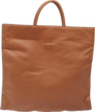 Loewe Anagram Brown Leather Handbag (Pre-Owned)