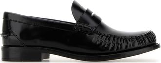 Prada Black Leather Loafers