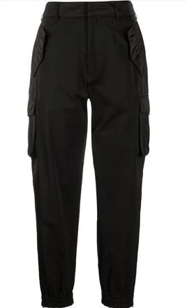 Ermanno Scervino Taffeta Cargo Broek - Dames - Slim Fit Broeken - Zwart - 2XS - Broeken