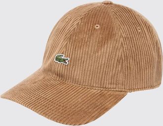 Lacoste Corduroy Baseball Cap with Embroidered Crocodile Logo