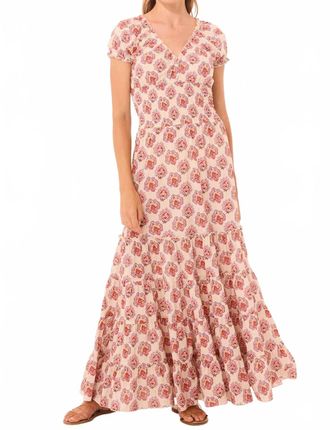 Misa Judith Maxi Dress In Paisley Block