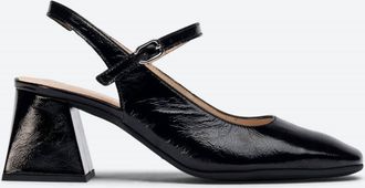 Wonders Womens Slingback Heels In Black
