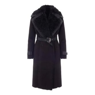 Patrizia Pepe Jassen, Dames, Zwart, S, Su&egrave;de, Coating met su&egrave;de-effect