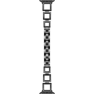 Posh Tech Journey Stainless Steel Apple Watch Watchband in Black at Nordstrom, Size 38 Mm