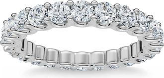 Pompeii3 1 1/2 cttw Diamond Eternity Ring U Prong 14k White Gold Wedding Band