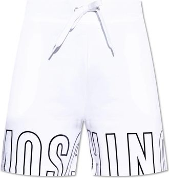 Moschino Logo shorts uit de ondergoedcollectie - Heren - Korte Broeken - Wit - M - Katoen - Korte Broeken