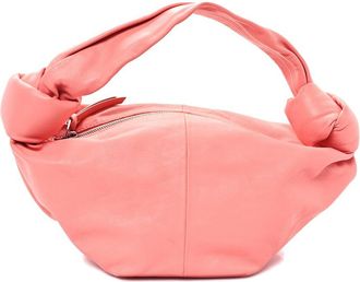 Bottega Veneta Peach Calfskin Leather Mini Double Knot Bag (Authentic Pre- Loved)