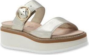 Naot Halvah Platform Wedge Sandal in Rdnt Gld Leather W/Offwhite at Nordstrom Rack, Size 6Us / 37Eu