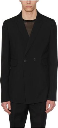 SAPIO Lichtgewicht wollen jas - Heren - Blazers - Zwart - XL - Wol - Jassen