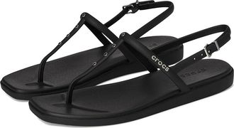 Crocs Miami Thong Sandal Womens Sandals Black Studs : 10 M, Synthetic