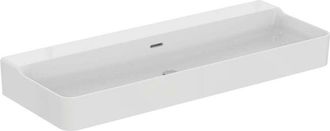 Ideal Lavabo Conca 1200x450x165mm, Lijado Blanco Sin Orificio Para Grifer&iacute;a, Con Rebosadero Ideal Standard