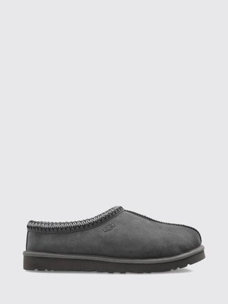 UGG Tasman II Suede Slippers with Wool Lining and Contrast Stitching