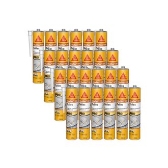 Sika Sika - Juego De 24 Adhesivos Flexibles Para Baldosas Flex 145 - 490g