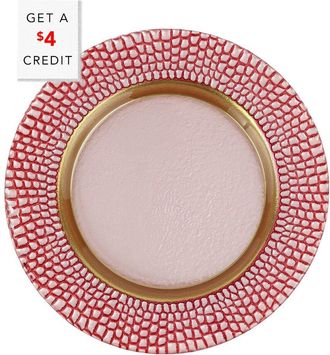 Vietri Vietri Pelli Glass Salad Plate With $4 Credit