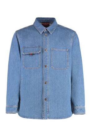 Gucci Denim Regular Solid Shirt
