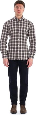 Borriello Geruit Katoenen Overhemd - Heren - Casual Overhemden - Veelkleurig - XL - Katoen - Overhemden