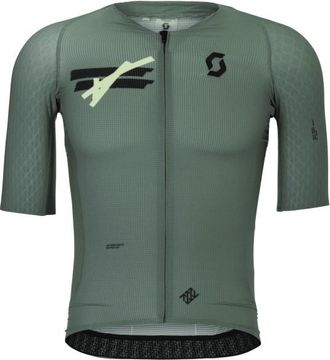 Scott Jersey Ultd Aero S/S Velotrikot f&uuml;r Herren | oliv