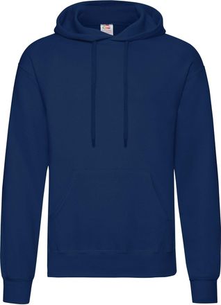 Fruit Of The Loom Unisex Volwassenen Klassiek Sweatshirt met capuchon (Marine)