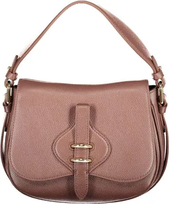 Coccinelle Brown Leather Womens Bag with Adjustable Womens Strap