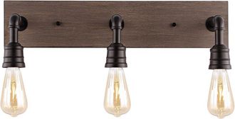 Jonathan Y Designs Jonathan Y Corbett 22In 3-Light Rustic Farmhouse Iron Led Vanity