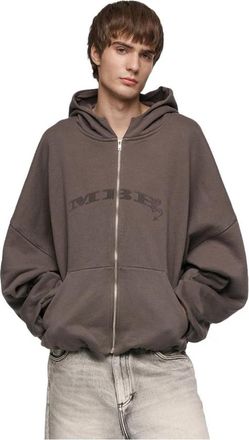 Misbhv Inflated Mbh Devil Zipped Hoodie - Heren - Vesten met rits - Grijs - S - Katoen - Hoodies & sweatvesten