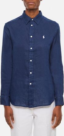 Ralph Lauren Navy Blue Linen Shirt