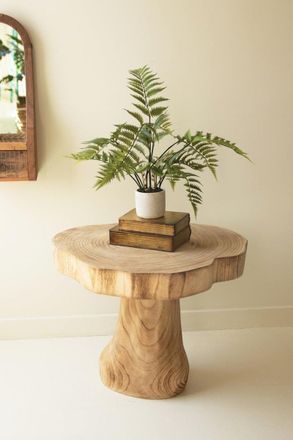 Kalalou Recycled Wooden Live Edge Coffee Table