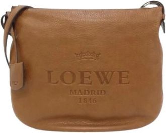 Loewe Pre-owned Cross Body Bags, female, Brown, Size: ONE SIZE Pre-owned Shoulder Bag