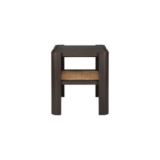 Ethnicraft End table Panel - Brown - Solid teak - Designer Jacques Deneef