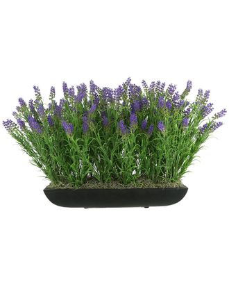 Creative Displays Inc. Uv-Rated Outdoor Lavender Arrangement In A Rectangular Planter