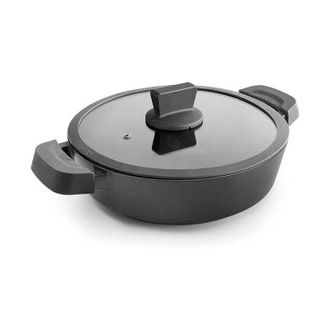 Lacor Tartera Con Tapa Antiadherente Titanium Pro 5.7 L Aluminio 32 Cm Cacerola Alta Con Tapa