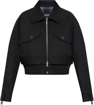 Dsquared2 Wollen jas - Dames - Zomerjassen - Zwart - S - Wol - Jassen