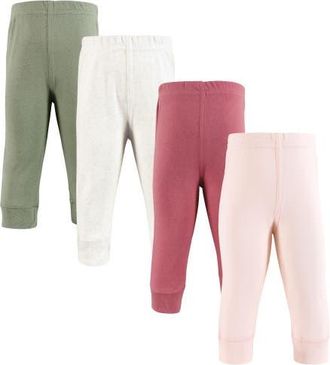 Hudson Baby 4Pk Collection of Versatile Pants Bottoms in Pink Sage at Nordstrom, Size 3T