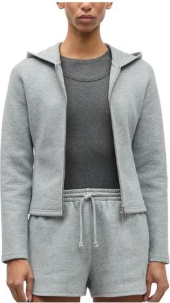Sams&oslash;e & Sams&oslash;e Saalice Zip Hoodie 15921 - Dames - Vesten met rits - Grijs - XL - Katoen - Hoodies & sweatvesten