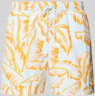 Tommy Hilfiger Regular Fit Badehose mit Logo-Stitching in Hellblau, Gr&ouml;&szlig;e XL