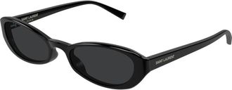 Saint Laurent unisex, Accessoires, Zwart, Maat: 51 MM Nylon
