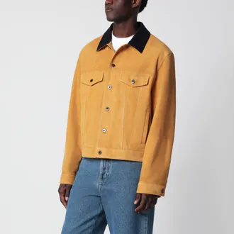Loewe Giacca in pelle scamosciata color cammello
