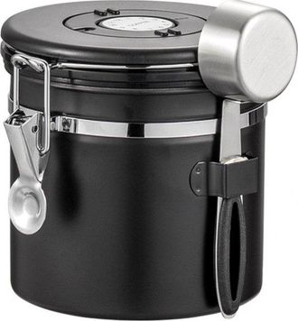 OEM Recipiente Para Almacenar Caf&eacute;, Con Salida De Co2-1,2 L, Para 500 G De Granos De Caf&eacute;, Granos De Caf&eacute;, T&eacute;, Az&uacute;car, Etc, Acero Inoxidable