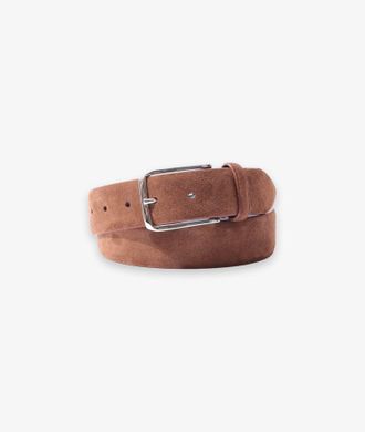 Larusmiani Suede Leather Belt Belt