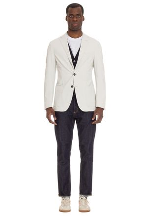 Eleventy Nylon Stretch Technical Jacket with Front Panel