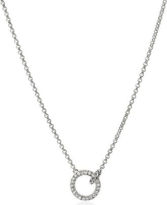John Hardy JH Essential Pavé Necklace, Diamonds in Silver at Nordstrom, Size 18