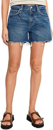 Daze Crossroads Mid-Rise Loose Shorts Womens Clothing Currents : 25 4.5, Cotton/Denim